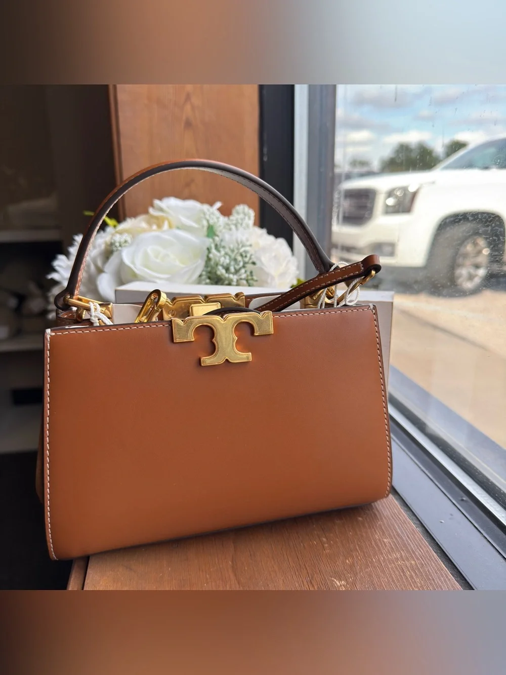 Tory Burch ELEANOR MINI SATCHEL 154816 WHISKEY 201